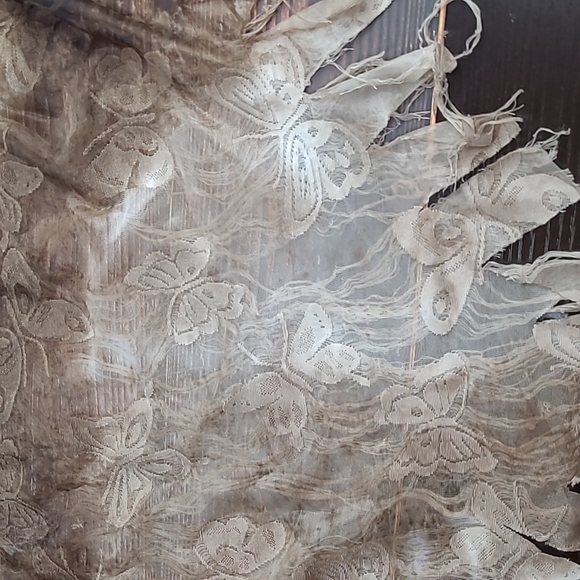 NEW BROWN FRINGE DELICATE OVER THE SHOULDER SCARF - Picture 8 of 8